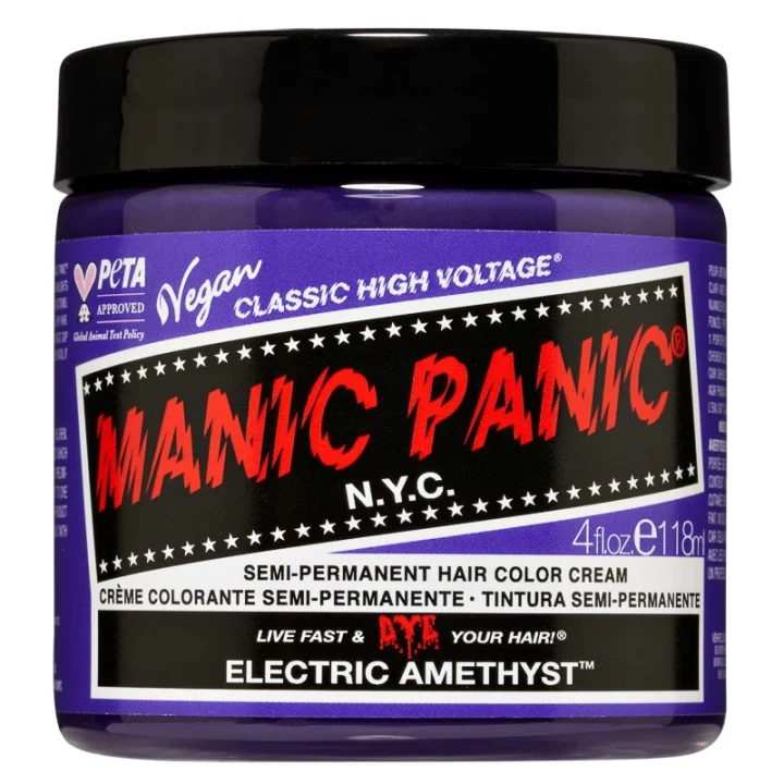Manic Panic Classic High Voltage Semi-Permanent Hair Color Cream 118 ml Electric Amethyst Manic Panic