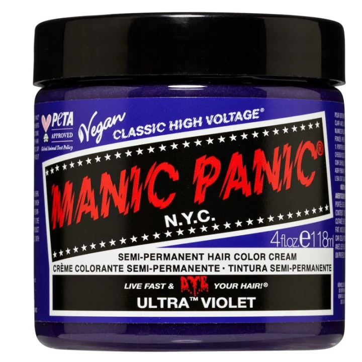 Manic Panic Classic High Voltage Semi-Permanent Hair Color Cream 118 ml Ultra Violet Manic Panic