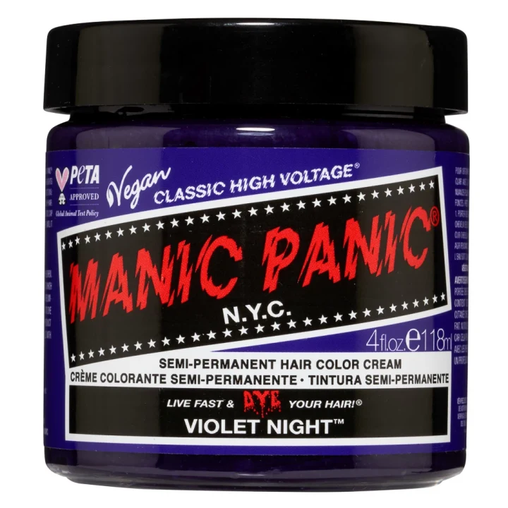 Manic Panic Classic High Voltage Semi-Permanent Hair Color Cream 118 ml Violet Night Manic Panic