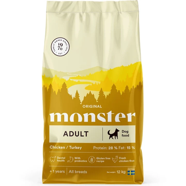 Monster Dog Original Adult Chicken/Turkey 12 kg Monster