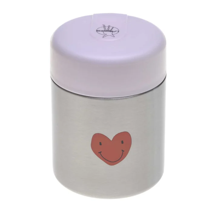 LÄSSIG Food Jar Happy Fruits  Heart Lavender LÄSSIG
