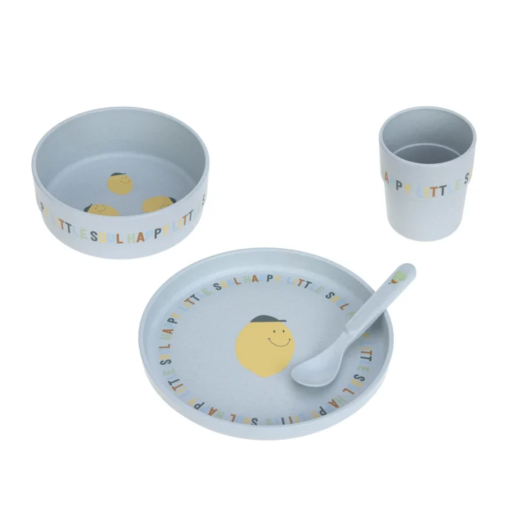 LÄSSIG Dish Set Children Happy Fruits Lemon LÄSSIG