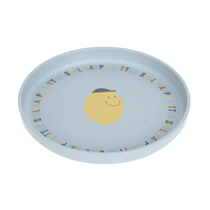 LÄSSIG Plate Children Happy Fruits  Lemon LÄSSIG