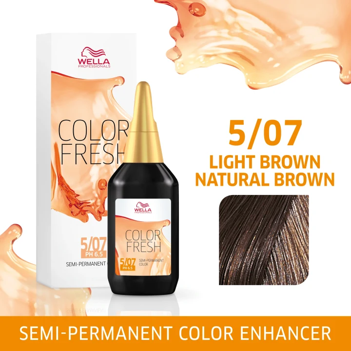 Wella Professionals Color Fresh 75 ml 5/07 Light Brown Natural Brown Wella