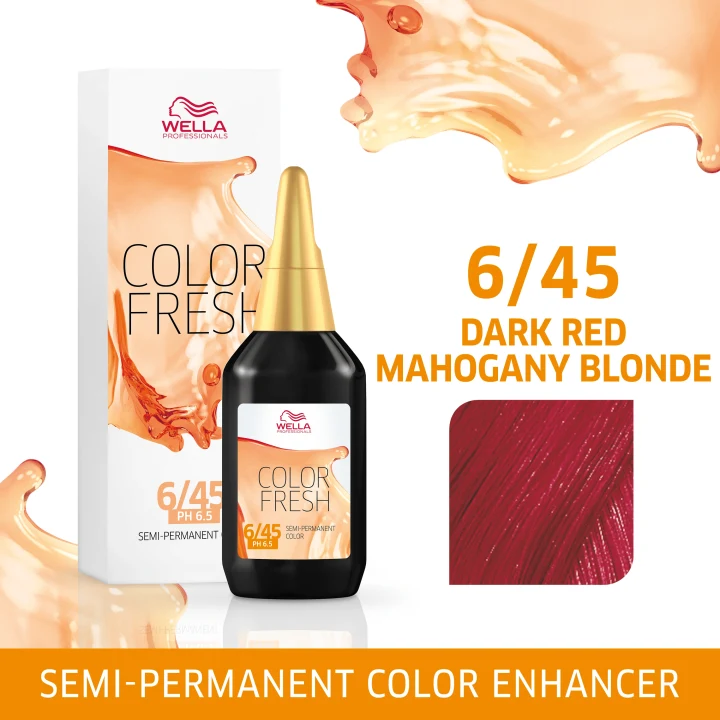 Wella Professionals Color Fresh 75 ml 6/45 Dark Red Mahogany Blonde Wella