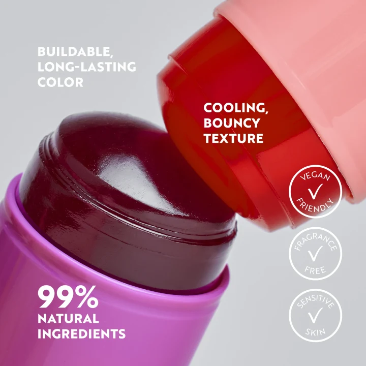 Isadora The Lip & Cheek Tint Cooling Jelly Stick 12 Berry Pink IsaDora