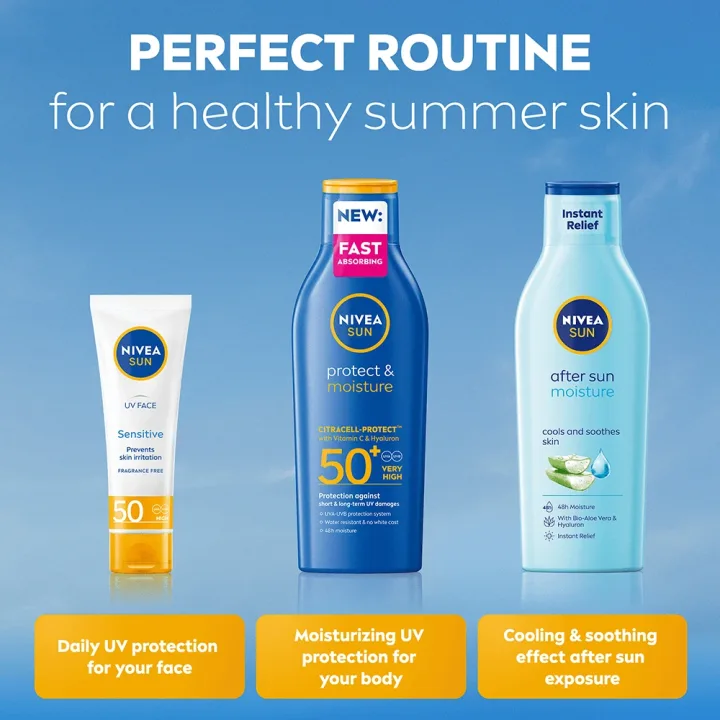 Nivea Protect & Moisture Sun Lotion SPF50+ 200ml Nivea
