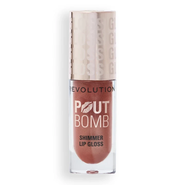 Revolution Pout Bomb Shimmer Gloss 4,5ml Nude Glow Revolution