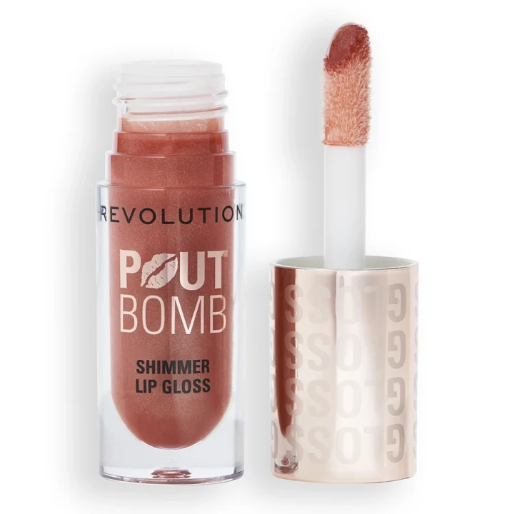 Revolution Pout Bomb Shimmer Gloss 4,5ml Nude Glow Revolution