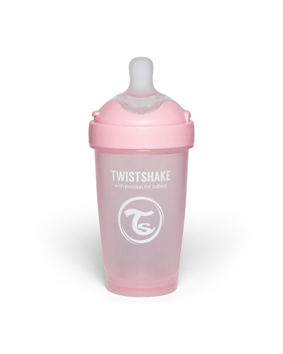 Twistshake Nappflaska Anti-kolik Pro Double 260 ml  Rosa Twistshake