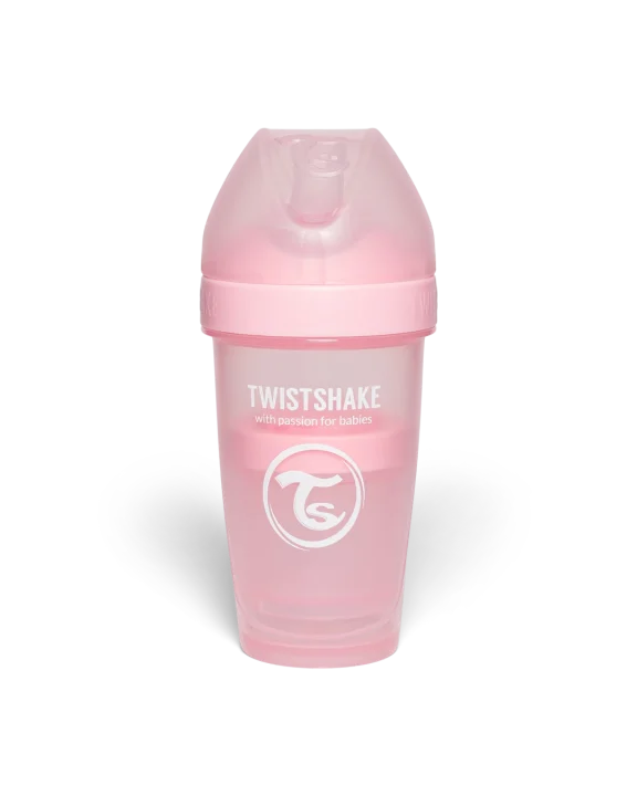 Twistshake Nappflaska Anti-kolik Pro Double 260 ml  Rosa Twistshake