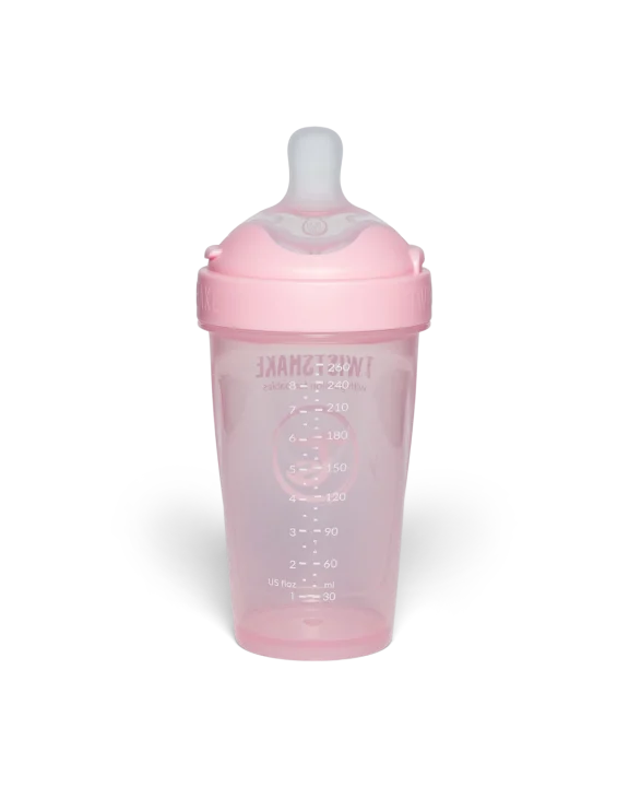 Twistshake Nappflaska Anti-kolik Pro Double 260 ml  Rosa Twistshake