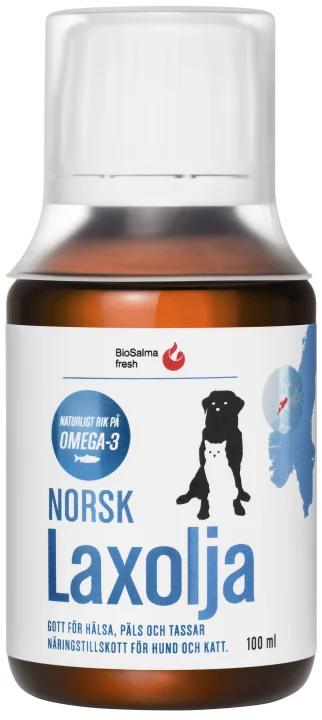 BioSalma Norsk Laxolja för Hund och Katt 100 ml BioSalma