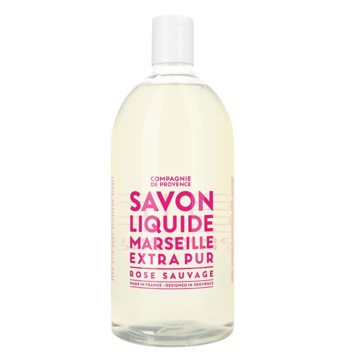 Compagnie de Provence Liquid Marseille Soap Refill Wild Rose 1 l Compagnie de Provence