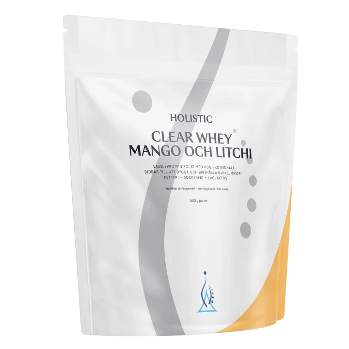 Holistic Clear Whey Vassleproteinisolat Mango och Litchi 500 g Holistic