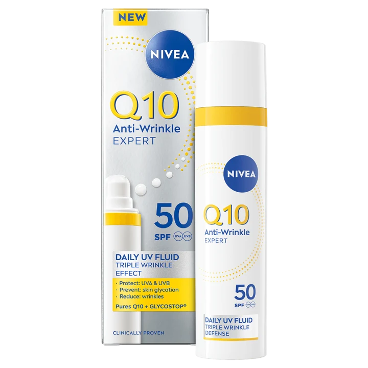 Nivea Q10 Anti-Wrinkle Expert Daily UV Fluid SPF50 40 ml Nivea