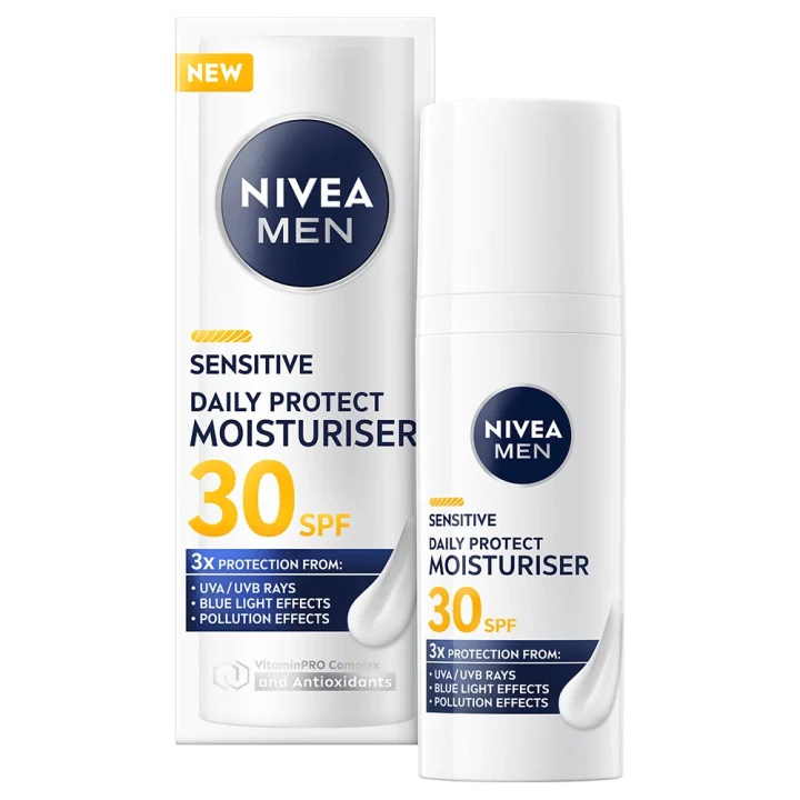 Nivea Men Sensitive Daily Protect Moisturiser SPF30 50 ml Nivea
