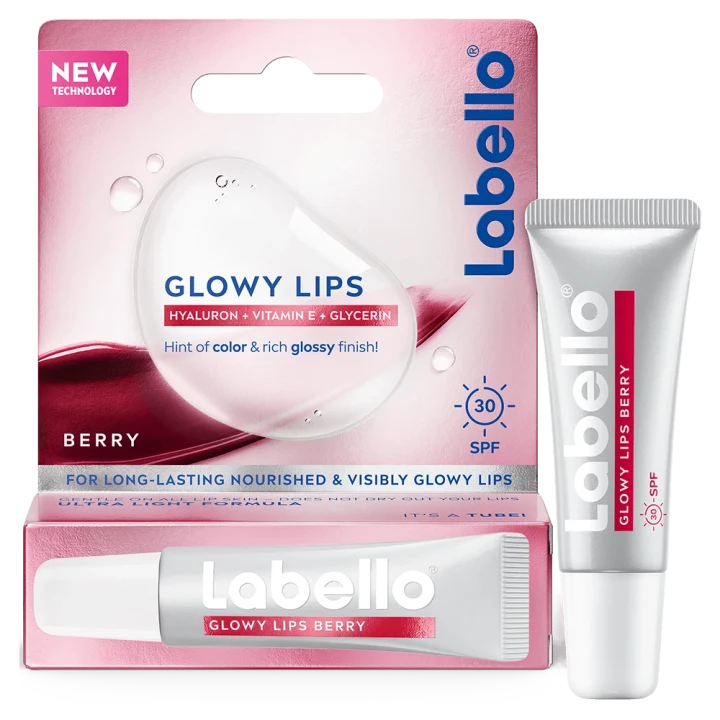 Labello Glowy Lips Berry Tinted SPF30 10 ml Labello