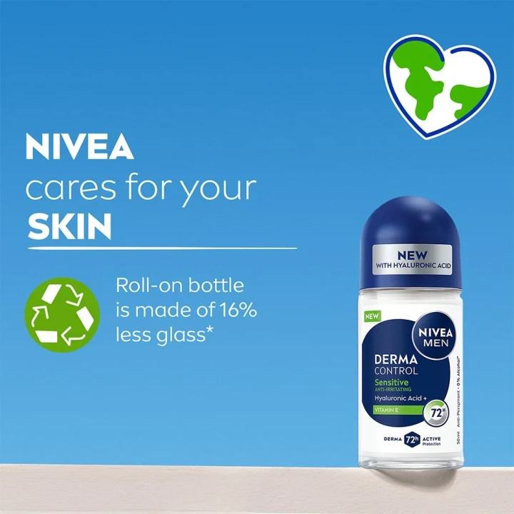 Nivea Men Derma Control Sensitive Roll On 50 ml Nivea