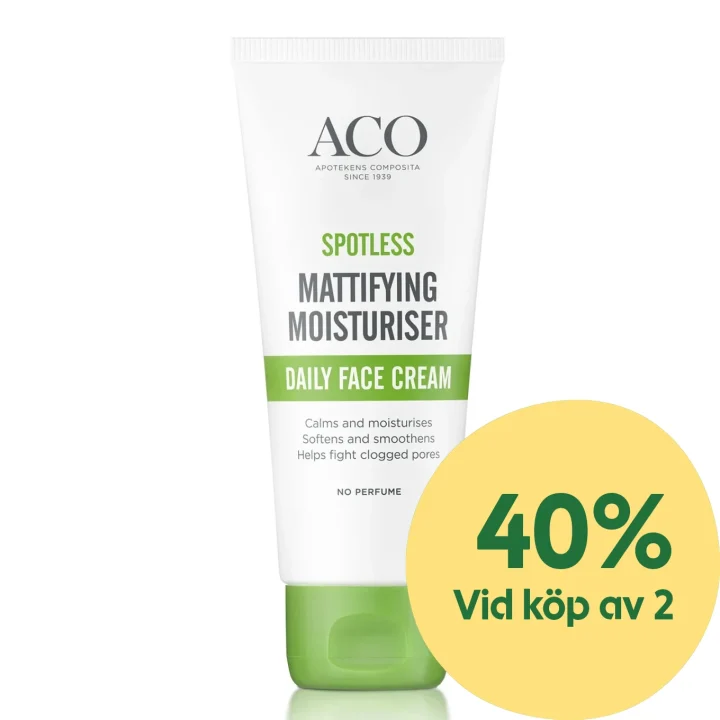 ACO Spotless Mattifying Moisturiser Daily Face Cream 60 ml ACO