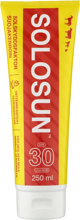 Solosun solskyddssalva för djur SPF 30 250ml Solosun