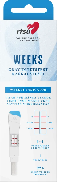 RFSU Weeks Graviditetstest Veckoindikator 1-pack Rfsu
