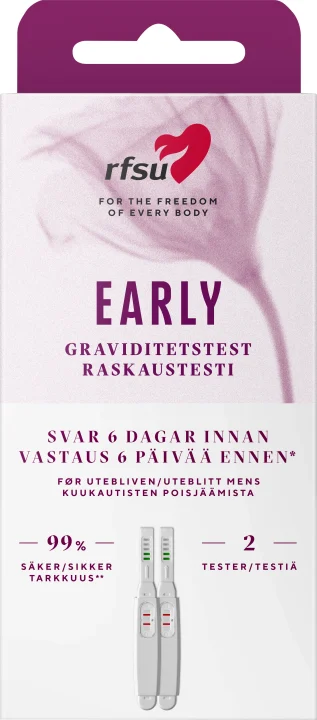 RFSU Early Tidigt Graviditestest  2-pack Rfsu