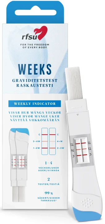 RFSU Weeks Graviditetstest Veckoindikator 2-pack Rfsu