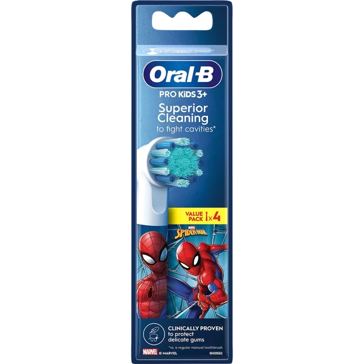 Oral-B Pro Kids Borsthuvuden Spiderman 4 st Oral-B