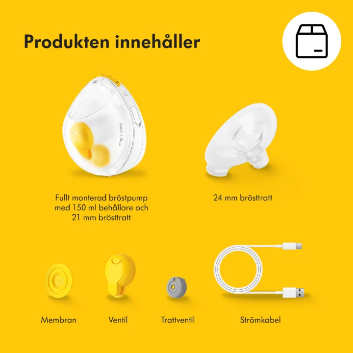 Medela Magic InBra Bärbar Bröstpump 1 st Medela