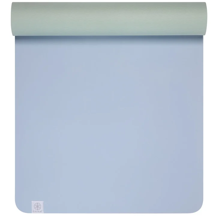 Gaiam TPE Chambray Sea Salt Yoga Mat 6 mm Gaiam