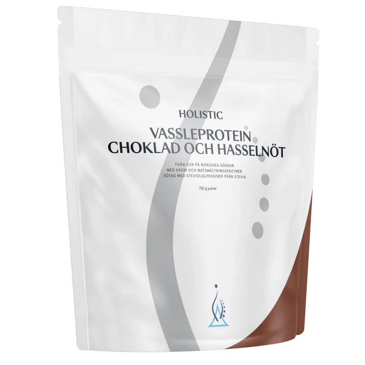 Holistic Vassleprotein hasselnöt och choklad 750 g Holistic