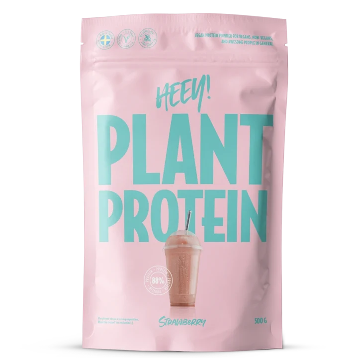 Heey! Veganskt Protein Jordgubb 500 g Heey!