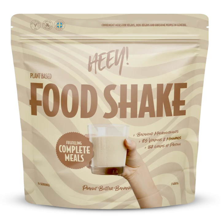 Heey! Vegan Food Shake Jordnötssmör Banan 1,4 kg Heey!
