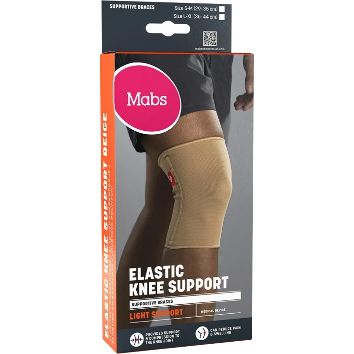Mabs Elastiskt Knäbandage Beige L/XL Mabs