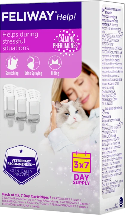 Feliway Help Feromonrefill till doftavgivare 3 st Feliway