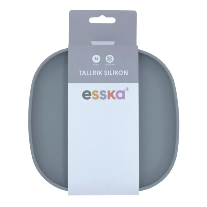 ESSKA Tallrik Silikon Grå Esska