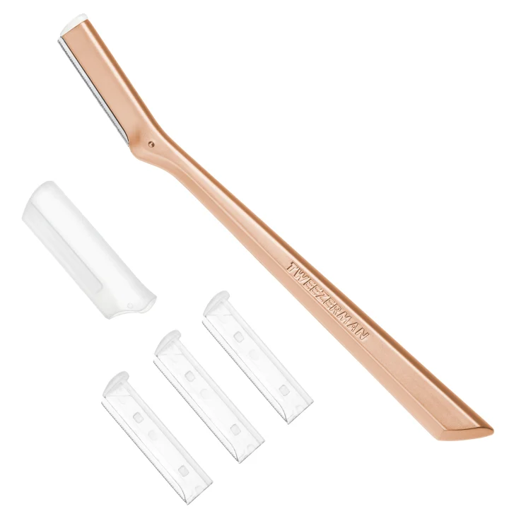 Tweezerman Retail Facial Razor Rose Gold Tweezerman