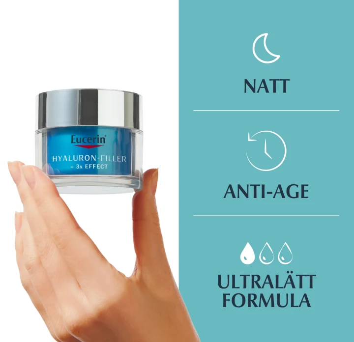 Eucerin Hyaluron-Filler + 3x Effect Hydra Night Gel 50 ml Eucerin