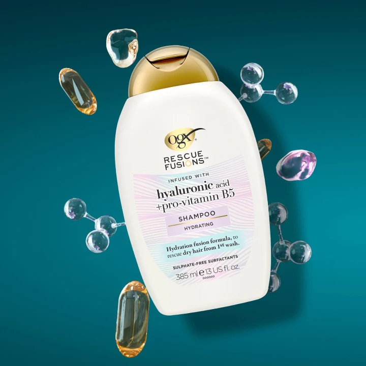 OGX Rescue Fusions Hyaluronic Acid Shampoo 385 ml Ogx
