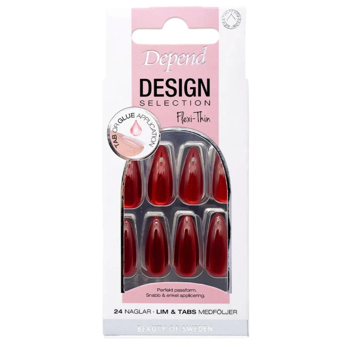 Depend Design Selection 24 st Ruby Red Almond Depend