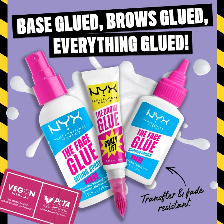 NYX Professional Makeup The Brow Glue Crazy Lift 01 Transparent 7 ml NYX Professional Makeup