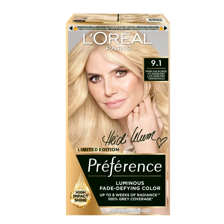 L'Oréal Paris Préférence Permanent Hårfärg 9.1 Viking Ash Blonde LOreal Paris