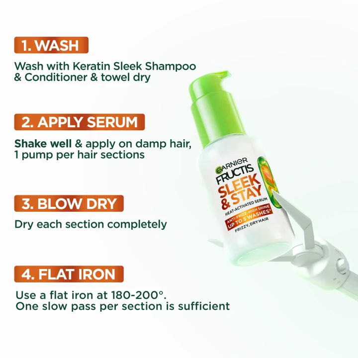 Garnier Fructis Keratin Sleek Leave-in Hårserum 50 ml Garnier