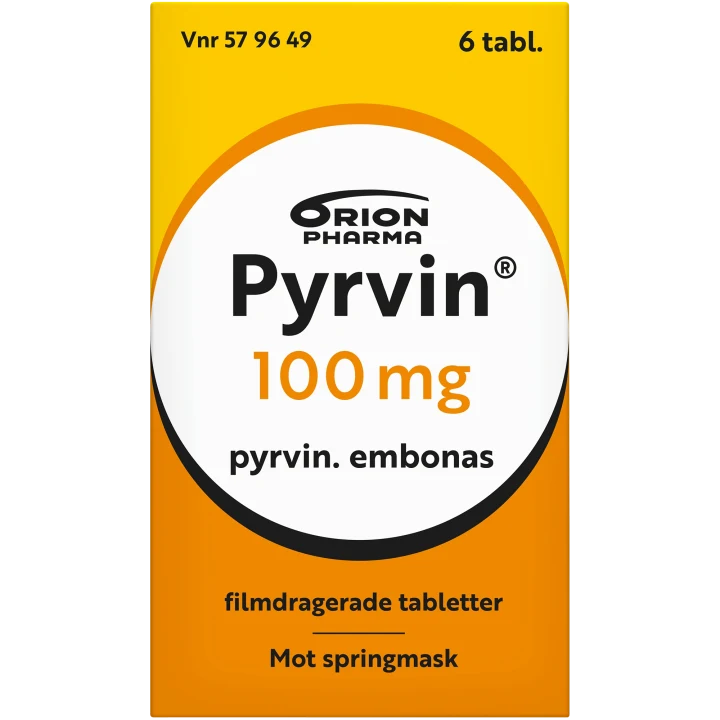 Pyrvin 100 mg, 6 tabletter Pyrvin