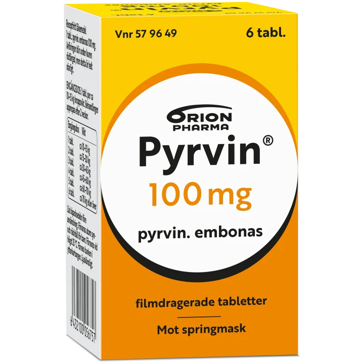 Pyrvin 100 mg, 6 tabletter Pyrvin