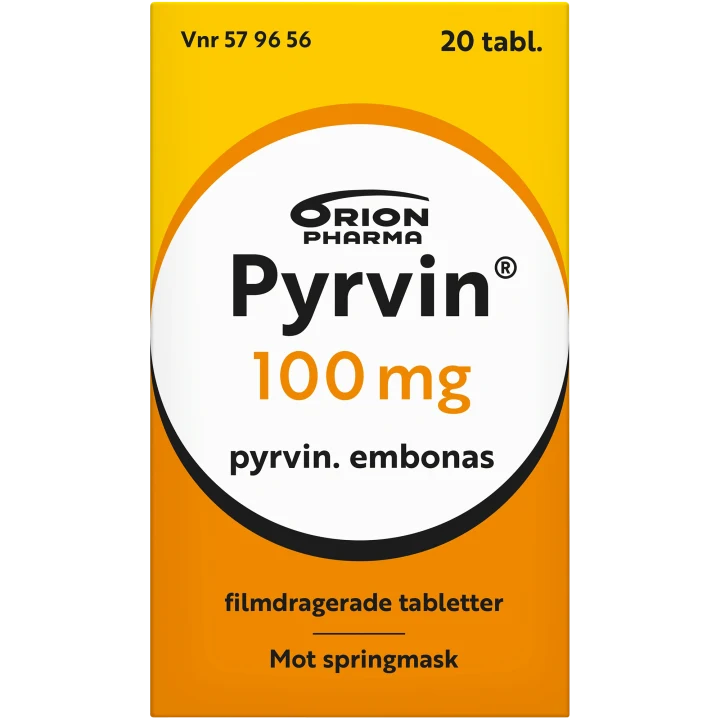 Pyrvin 100 mg, 20 tabletter Pyrvin