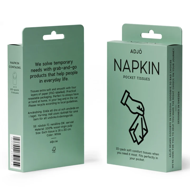 ADJÖ NAPKIN Pocket Tissues ADJÖ