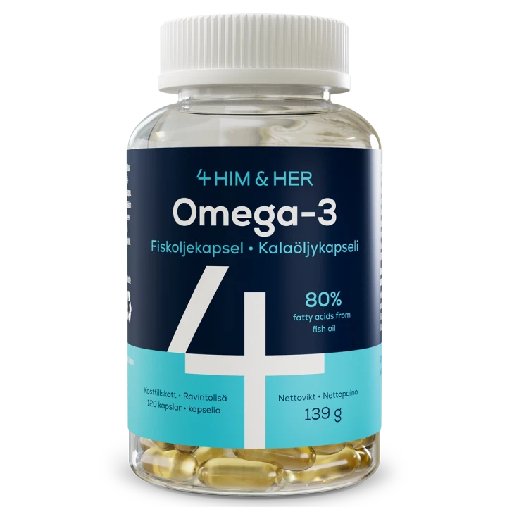 4Him&Her Omega-3 80% 120 st 4Him&Her