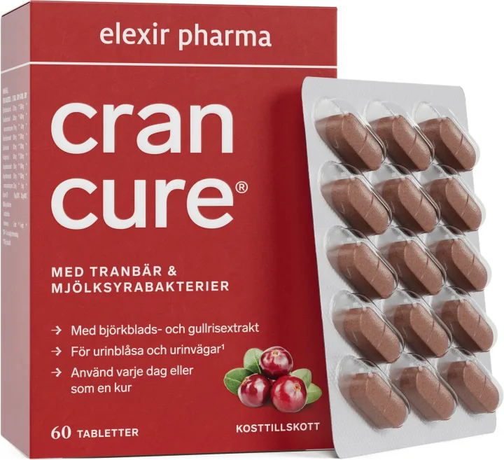 Elexir Pharma Cran Cure® 60 tabletter Elexir Pharma